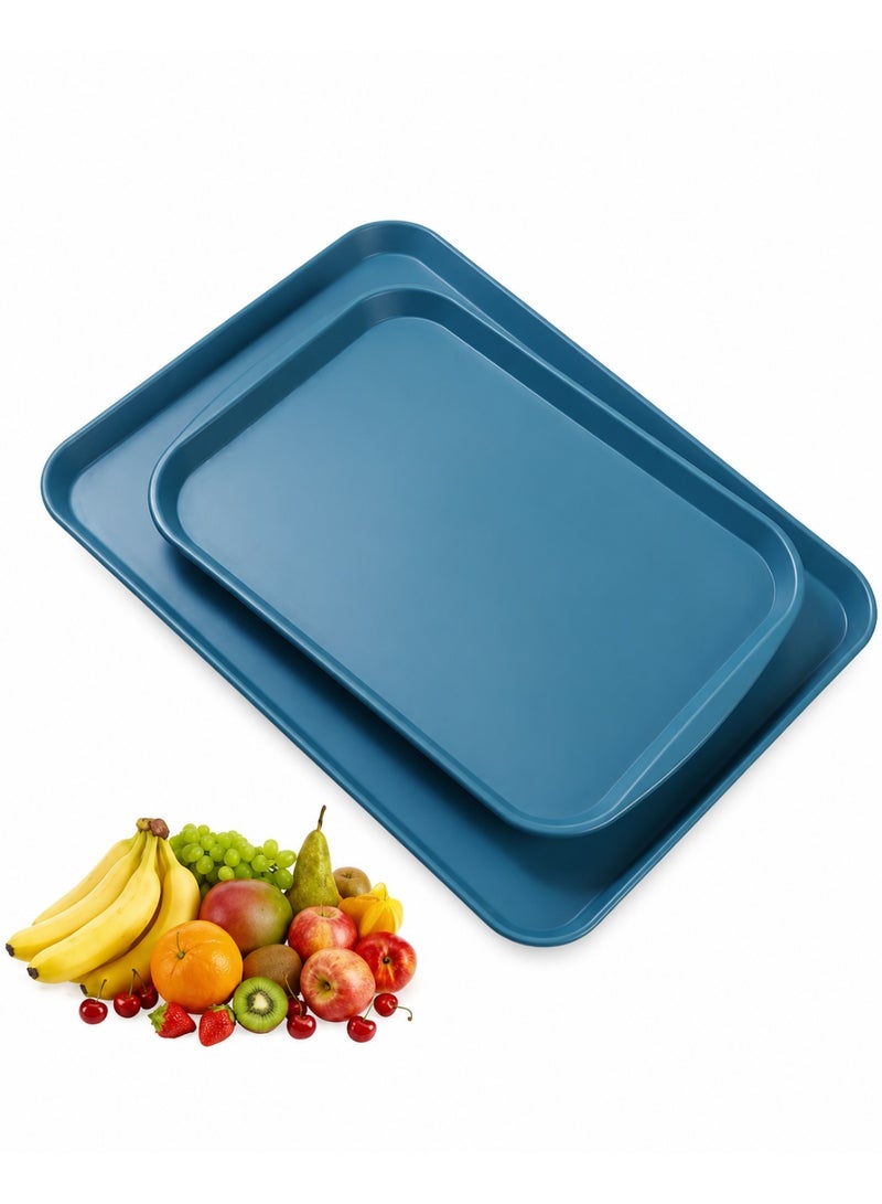 favilla 2-piece serving tray set - different sizes - for easy serving of food and drinks. Stain and scratch resistant, easy to clean, lightweight, suitable for everyday indoor and outdoor use. Ergonomic design for carrying and use with trolleys. - Image 5