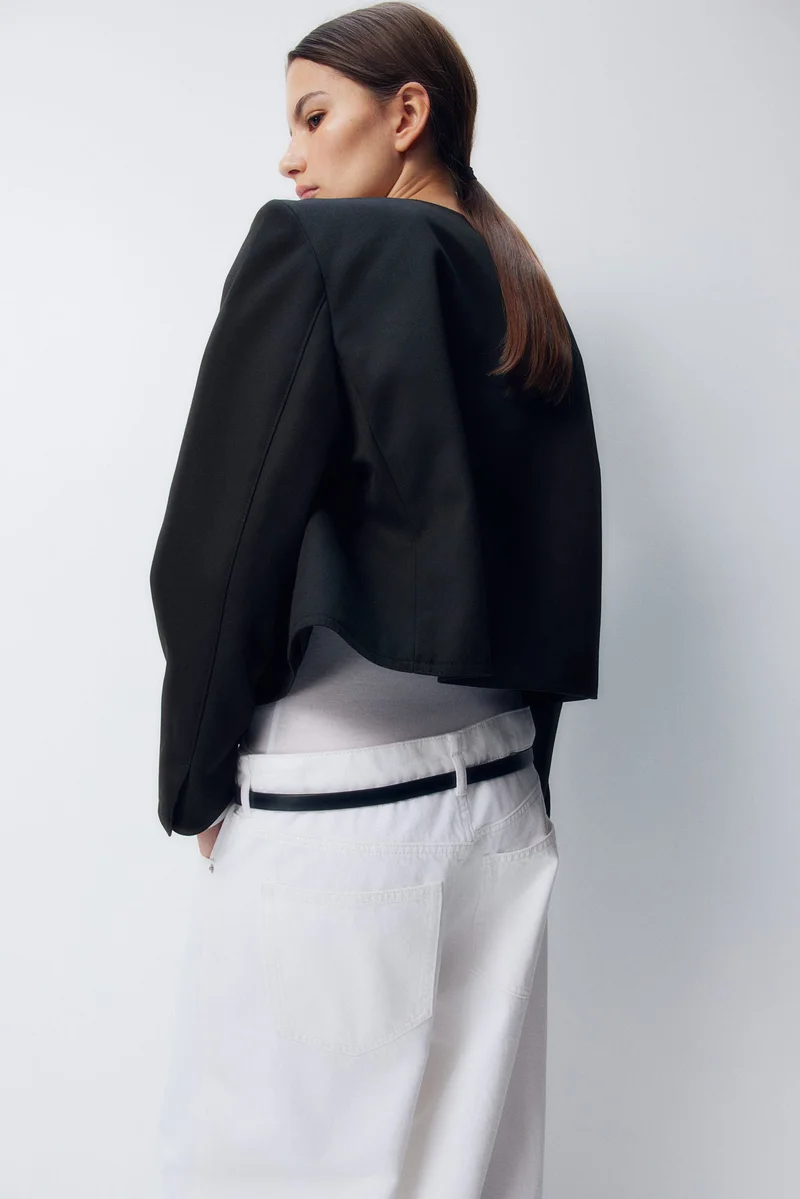 اتش اند ام جاكيت بتصميم قصير