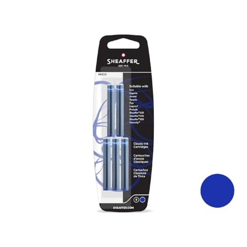 SHEAFFER مجموعة شيفر - عبوة من 5 خراطيش حبر كلاسيكية باللون الأزرق - Image 2
