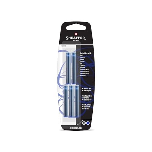 SHEAFFER مجموعة شيفر - عبوة من 5 خراطيش حبر كلاسيكية باللون الأزرق - Image 1