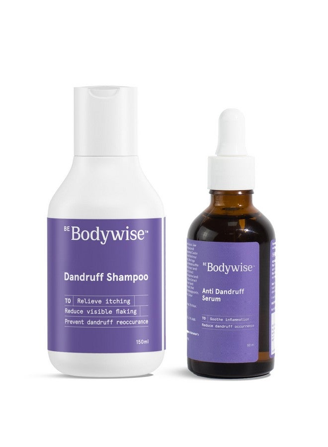 Be Bodywise Anti Dandruff Shampoo (150ml) & Intense Action Dandruff Removal Treatment (60ml) for Women | Targets Dandruff, & Removes Visible Flakes | SLS & Paraben Free - Image 1