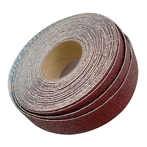LYHLYA 60 Grit Continuous Sandpaper Roll 1" x 8.7 Yard Emery Cloth Aluminium Oxide Abrasive Sandpaper Roll Drum Sander Sandpaper Rolls for Wood Furniture Finishing Metal Sanding Automotive Polishing - Image 4
