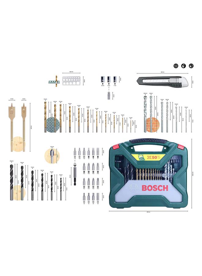 BOSCH 50-Piece X-Line Drill and Screwdriver Bit Set Multicolor JE2 607 019 327  - Image 3