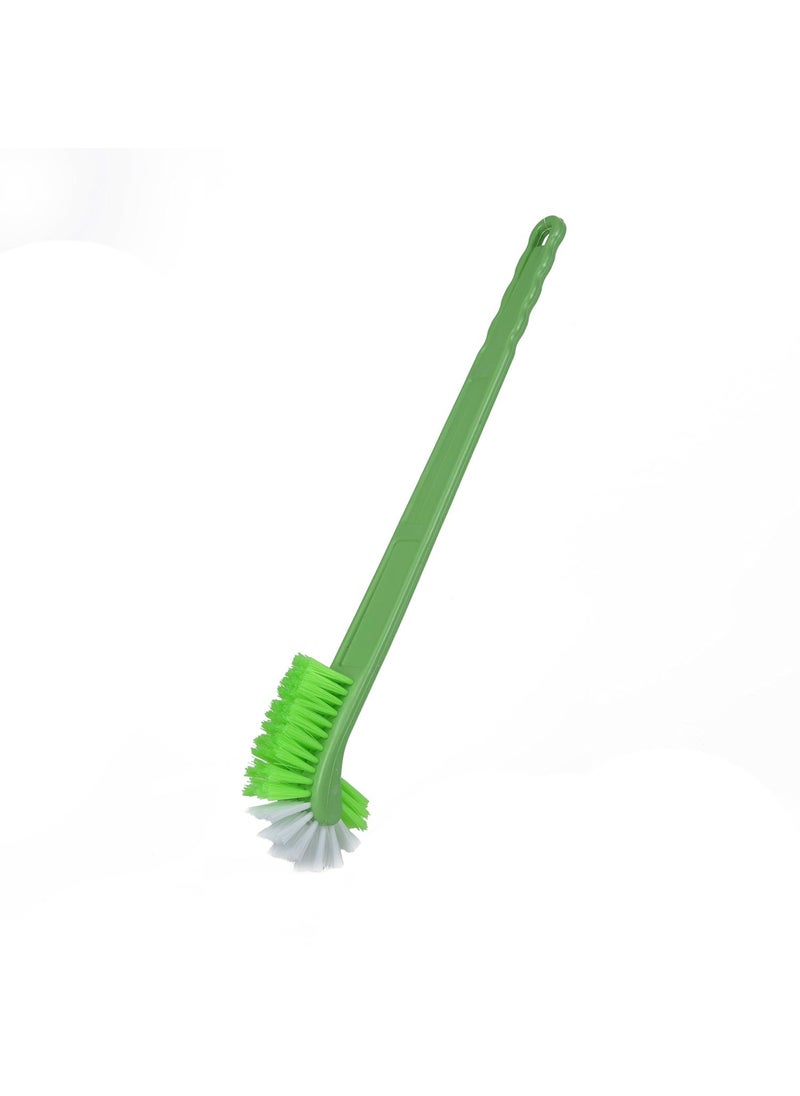 Gala Gala Plastic Double Hockey Toilet Brush, Toilet Cleaning Brush, Long Handle Toilet Brush(Assorted Colour) 