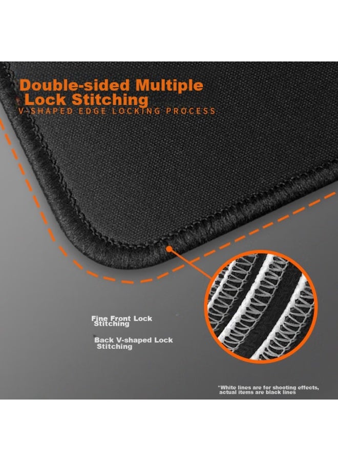 Daryo Dareu Pg-d83 Textured Gaming Mouse Pad, Extra Large, 800*300*4mm, Thickened With Locked Edges, For Office Keyboard, Computer Desk Pad, Gray - Image 2