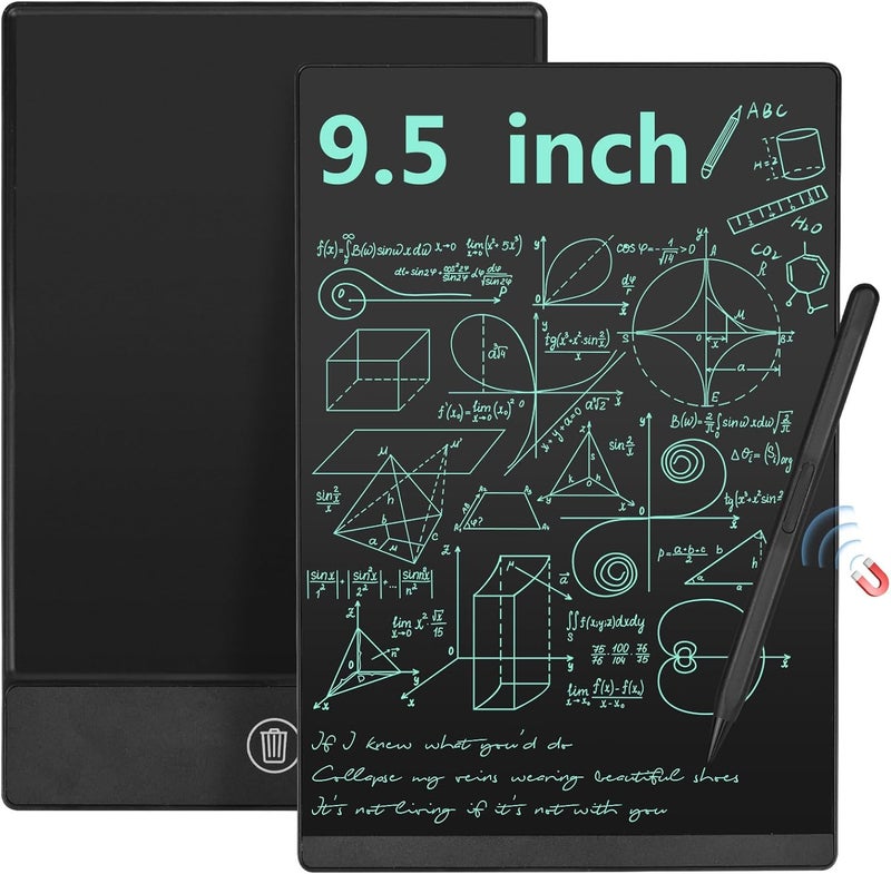لوحة الكتابة الإلكترونية من Czemo مقاس 9.5 بوصة، لوحة كتابة LCD صغيرة محمولة للكبار، لوحة الكتابة الرقمية السحرية للمكتب، المفكرة، التخطيط، الرسم، بلون صلب. - Image 1