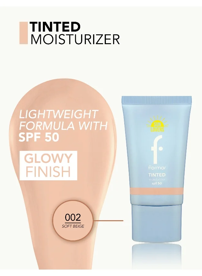فلورمار مرطب ملون بعامل حماية 50 - 002 بيج ناعم 002 Soft Beige