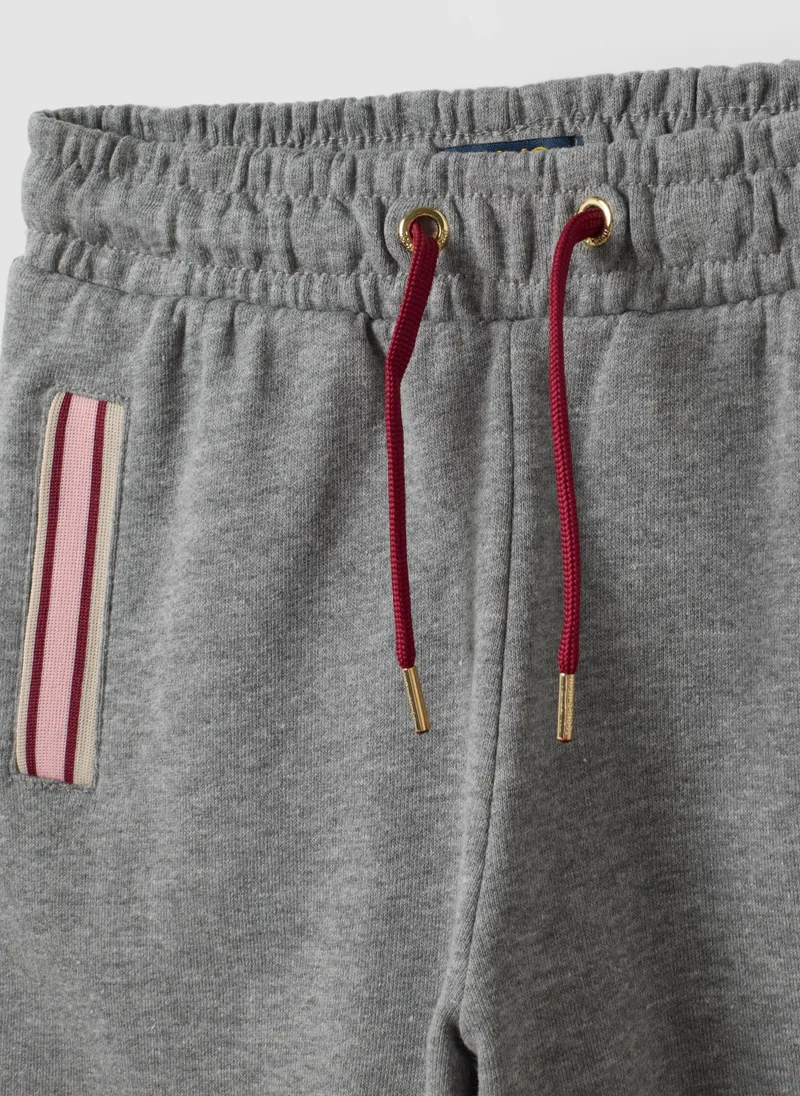 Ovs  OVS Grey Cotton And Viscose Blend Culotte Trousers For Girls for Women | Best Price UAE
