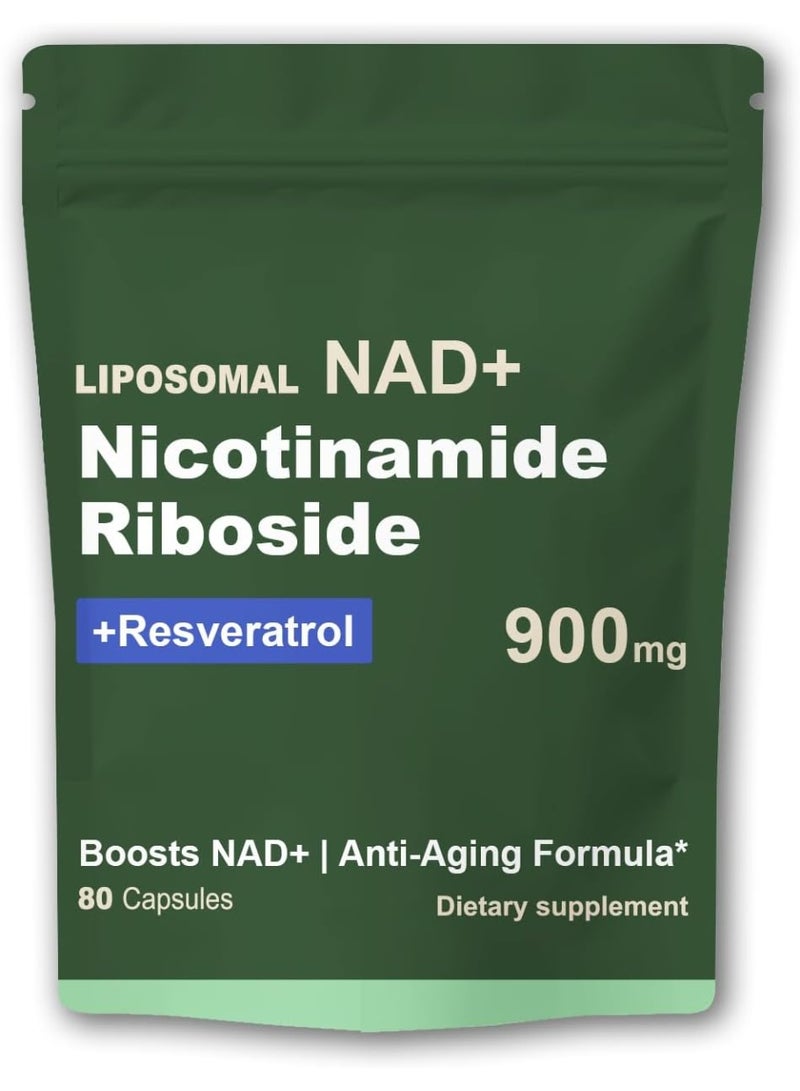 Liposomal NAD Nicotinamide Riboside 900 MG 80 Capsules - Image 1
