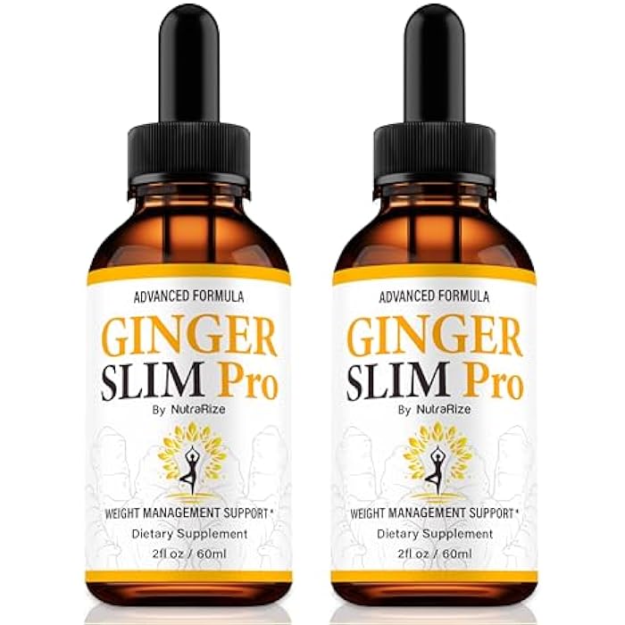 NutraRize ( 2 Pack) Ginger Slim Pro Weight Loss Drops- Official Ginger Slim Pro Drops, All-Natural Liquid Formula to Support Active Lifestyle, Fitness and Health, Premium GingerSlim Pro Gotas (60 Servings) - Image 1