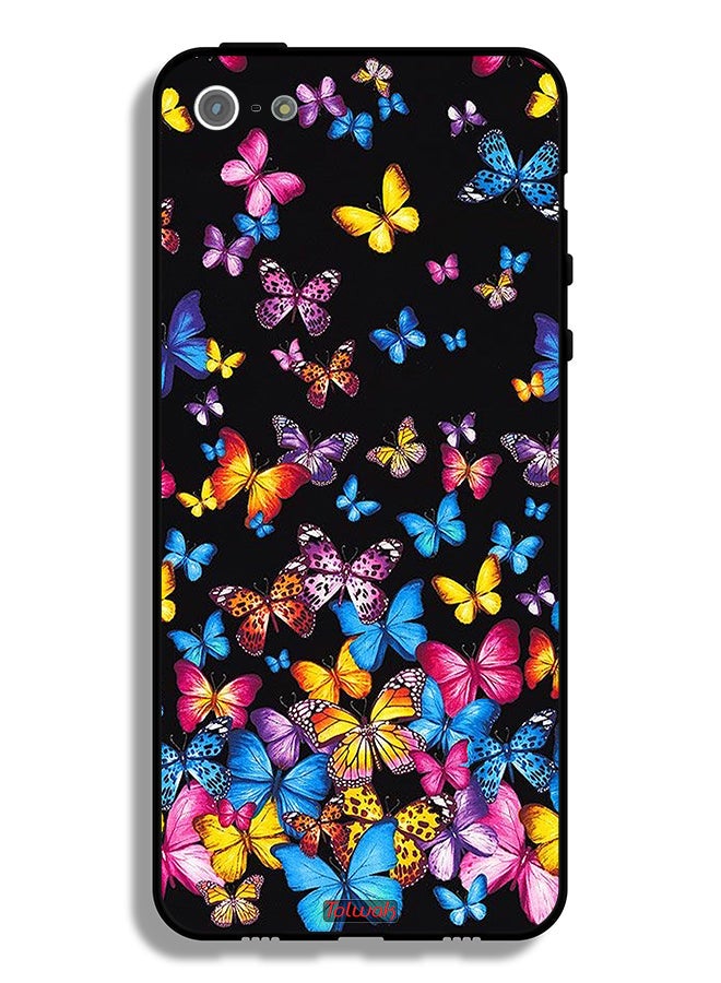 Tolwak Apple iPhone 5/5s/SE Protective Case Colorful Butterflies - Image 2