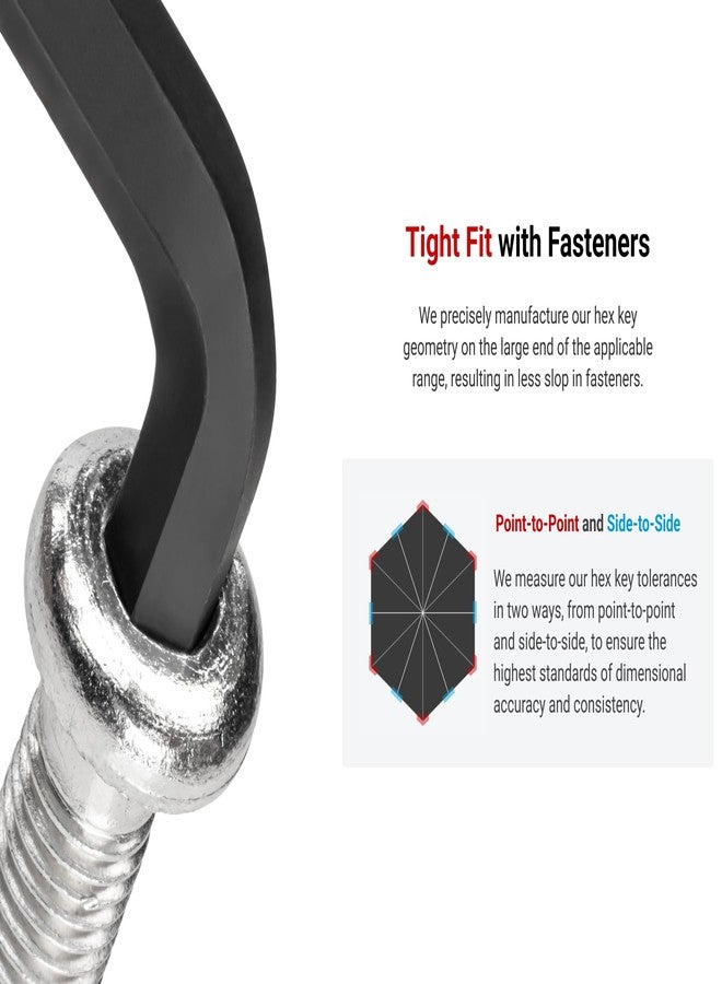 TEKTON Short Arm Ball End Hex L-Key Set with Holders, 28-Piece (0.050-3/8 in., 1.3-10 mm) | KLX91312 - Image 5