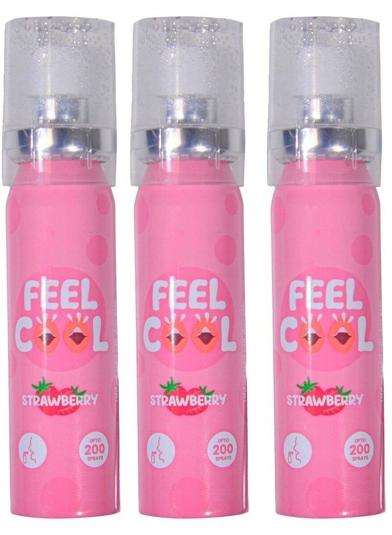 فيل كول 3 قطع من معطر الفم بالفراولة 3* 20 مل - Image 1