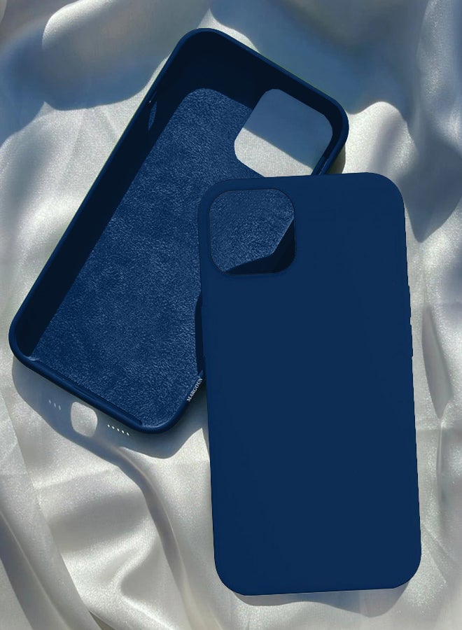 Protective Soft Silicone Case Cover for iPhone 13 Pro Max Royal Blue - Image 2