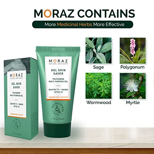 Moraz Skin Saver Herbal Healing Scar Gel for Skin Repair and Wound Care – Multi-Purpose First Aid Moisturizer for Dry Skin, Minor Cuts and Scrapes, Bug Bite Itch Relief, Sunburn & Rashes (1.7 Oz) - Image 4