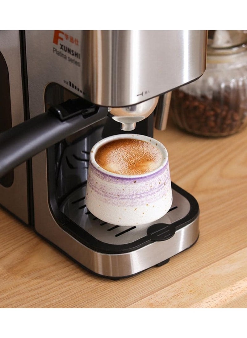 Generic - 2Pcs Coffee Mug Ceramic Coffee Cup Home Office Water Cup Espresso Latte Cappuccino Cups Teacup Kitchen Tableware 200ML - Image 1