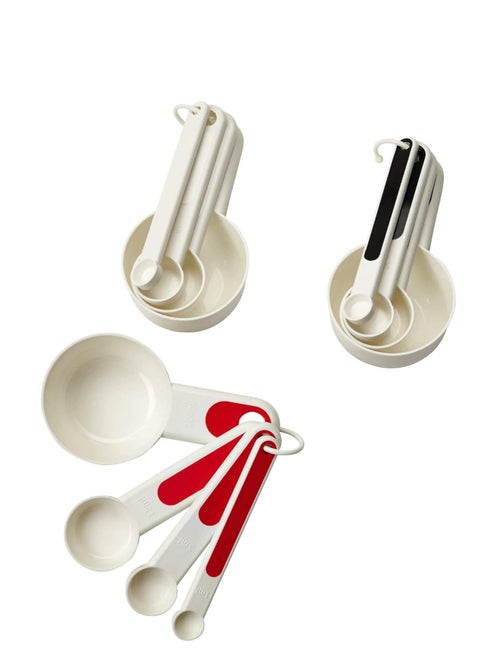12-Piece Plastic Measuring Spoon Set Multicolour