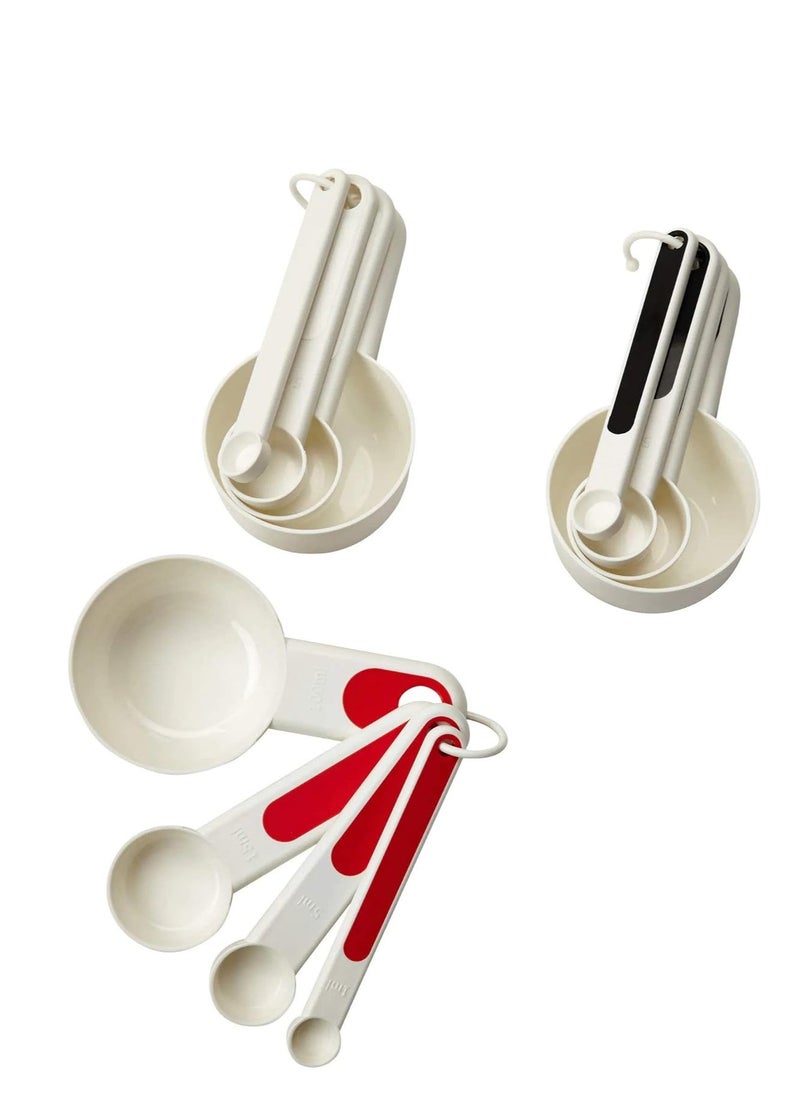 12-Piece Plastic Measuring Spoon Set Multicolour