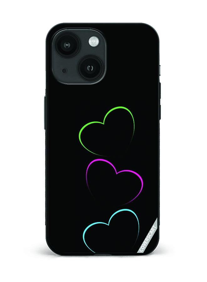 COVERSCART Protective Case Cover For Apple iPhone 14 Plus Love Design Black