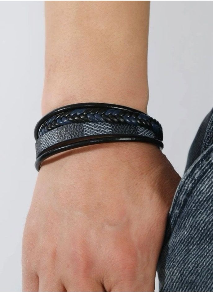 Luxury Concept - Elegant High Quality Of PU Leather Bracelet For Men - Image 1