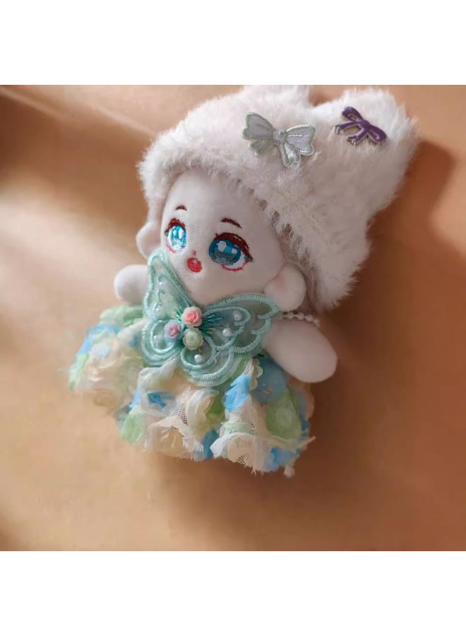 Doll Coat 10cm Cotton Doll Starfish Body Normal Body 15cm Clothes Skirt Year Jumpsuit Collection-Specifications:10cm-color:Open Basin Hat Khaki 10cm - Image 4