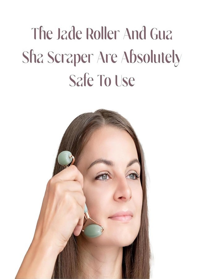 Specmart Jade Roller & Gua Sha Set for Face, Cooling & Firming Effect, Sculpting Tool for Jawline & Skin Care, Self-Care Gift for Women & Men - Image 2