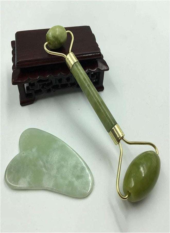Specmart Jade Roller & Gua Sha Set for Face, Cooling & Firming Effect, Sculpting Tool for Jawline & Skin Care, Self-Care Gift for Women & Men - Image 5