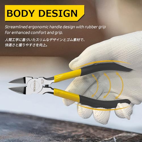 BOOSDEN Wire Cutters6.5 inch, 2 Pack, Flush Cutters,BOOSDEN Spring Loaded Cutting Pliers,Side Cutters - Image 5