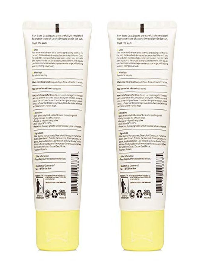 Sun Bum Sun  Cool Down Aloe Vera Lotion Vegan And Hypoallergenic After Sun Gel With Cocoa er To Soothe And Hydrate Sunburn Pain Relief 3 Ounce 2 Pack - Image 2