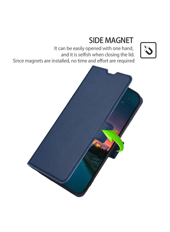 HuHa Case Cover For Honor Play 4T Ultra-thin Voltage Side Buckle PU + TPU Leather Phone Case(Blue) - Image 5