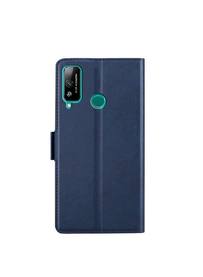 HuHa Case Cover For Honor Play 4T Ultra-thin Voltage Side Buckle PU + TPU Leather Phone Case(Blue) - Image 3
