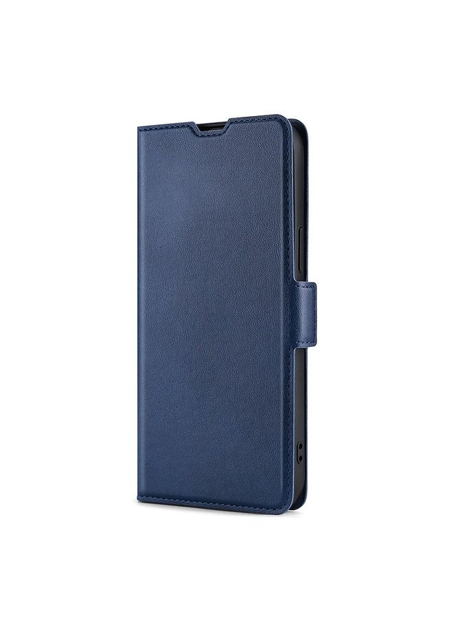 HuHa Case Cover For Honor Play 4T Ultra-thin Voltage Side Buckle PU + TPU Leather Phone Case(Blue) - Image 2