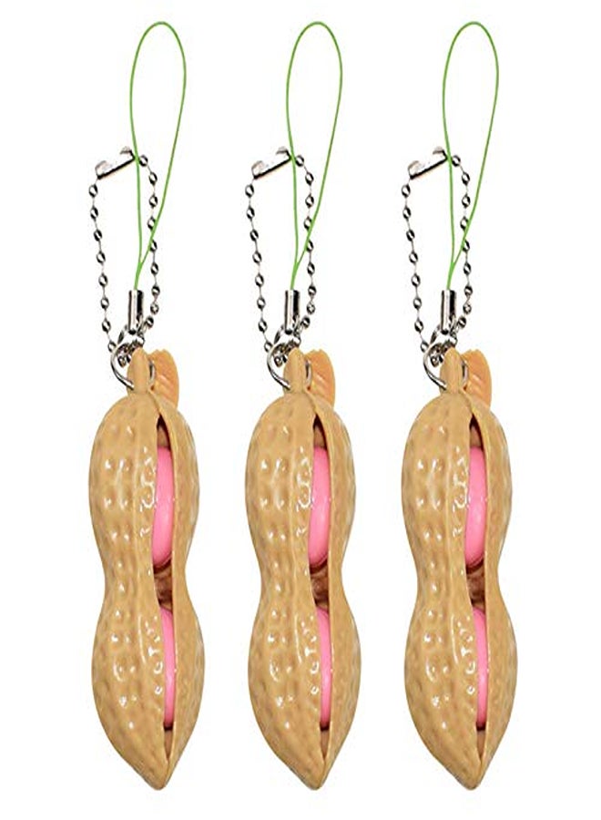 3 Piece Fidget Toy Stress Relief Fidget Toys Key Ring - Image 1