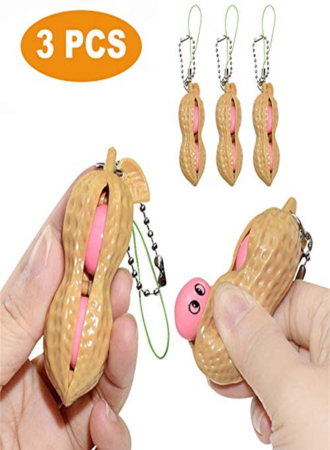 3 Piece Fidget Toy Stress Relief Fidget Toys Key Ring - Image 2
