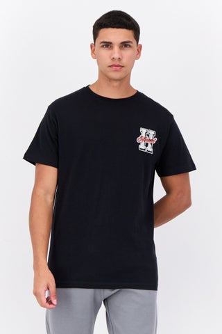 Men Crew Neck Short Sleeves Brand Logo T-Shirt, Black - pzsku/Z16057D9783601B65E8A9Z/45/1746232039/e07eda6e-f2f2-4331-99eb-01071b889a63