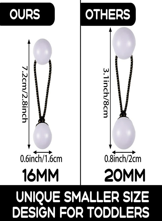 JenPen 36 Pieces Hair Ties Hair Balls Ponytail Holders Colorful Twin Bead Ponytail Balls 80s 90s Elastic Hair Accessories for Baby Kid (Black, White, Clear, 16 mm) - Image 3