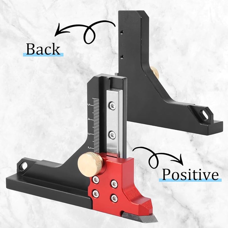 مقياس الارتفاع للأعمال الخشبية من سبائك الألومنيوم بمقياس متري عالي الدقة لمناشير الطاولة وطاولات الراوتر - Image 5