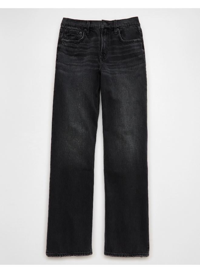 امريكان ايجل جين سترجيد عالي الخصر بقصة مستقيمة - Image 3