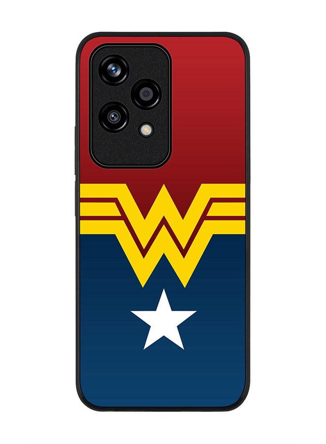 Stylizedd Rugged Black edge case for Honor 200 Lite, Slim fit Soft Case Flexible Rubber Edges Anti Drop TPU Gel Thin Cover -  Wonder Woman  - Image 1