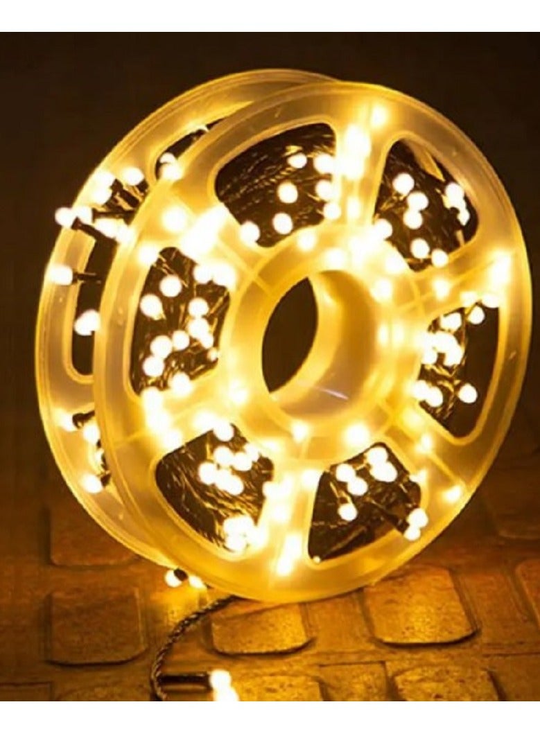 ماركة غير محددة أضواء خرافية خارجية مقاومة للماء بطول 50 مترًا و500 مصباح LED IP44 و8 أوضاع لتزيين الحديقة وأعياد الميلاد وحفلات الزفاف ورمضان وعيد الفطر  - Image 1