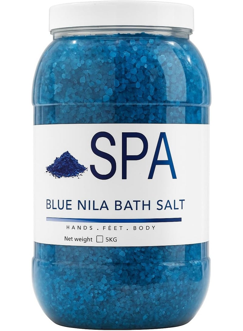 بي زد ملح الاستحمام العلاجي بلو نيلا 5 كجم مع فيتامين E – لتفتيح البشرة والاسترخاء لليدين والقدمين والجسم - Image 1