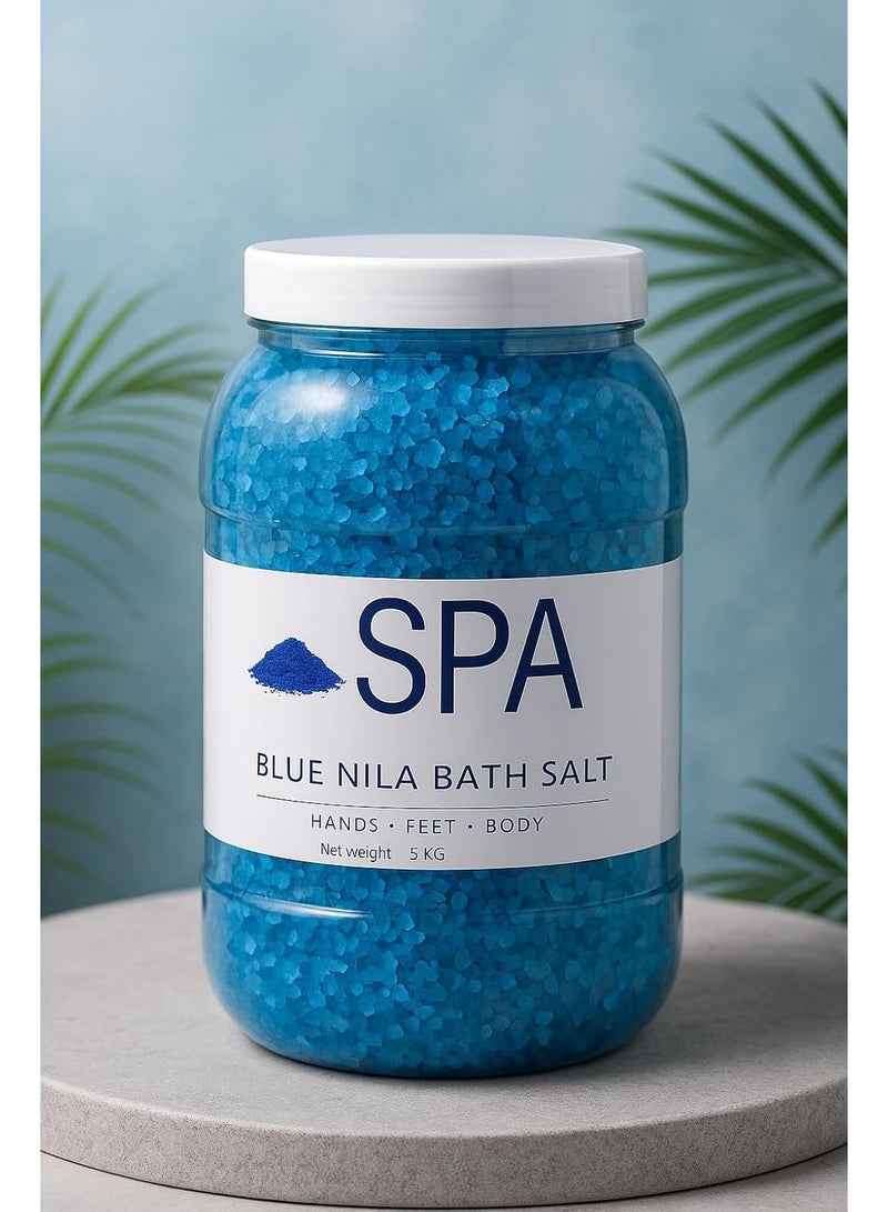 بي زد ملح الاستحمام العلاجي بلو نيلا 5 كجم مع فيتامين E – لتفتيح البشرة والاسترخاء لليدين والقدمين والجسم - Image 2