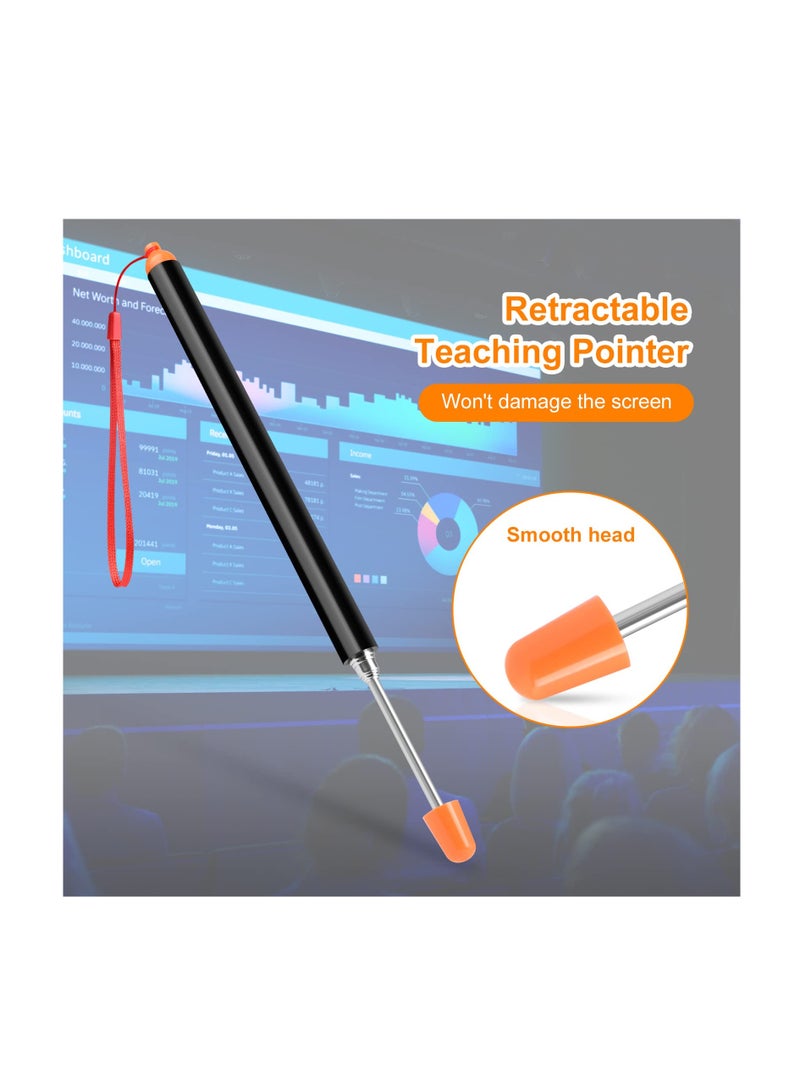 Teachers Pointer, Retractable Pointer Stick, Handheld Pointer Stick, Teacher Pointer Stick, Telescoping Teachers Pointer, for Presentations Teaching, Lectures and Seminars Office - Image 4