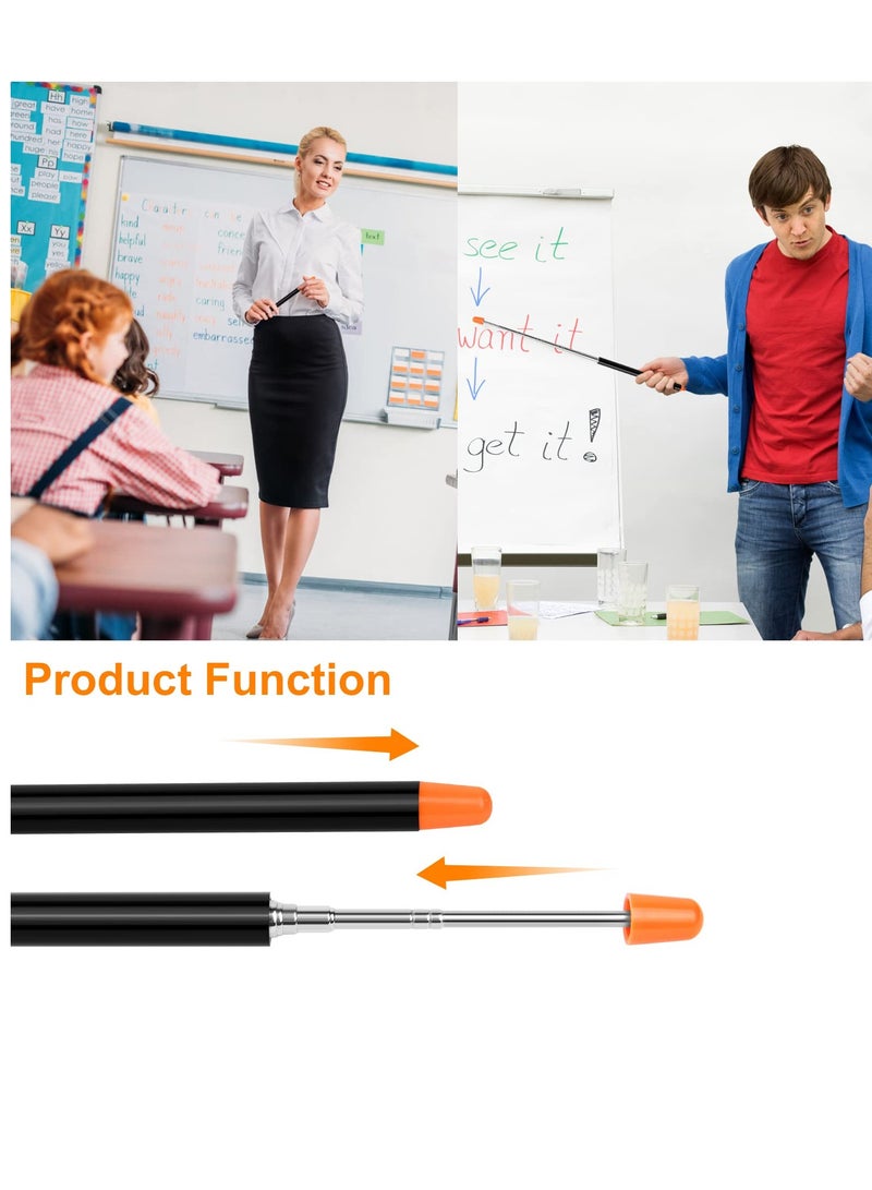 Teachers Pointer, Retractable Pointer Stick, Handheld Pointer Stick, Teacher Pointer Stick, Telescoping Teachers Pointer, for Presentations Teaching, Lectures and Seminars Office - Image 2