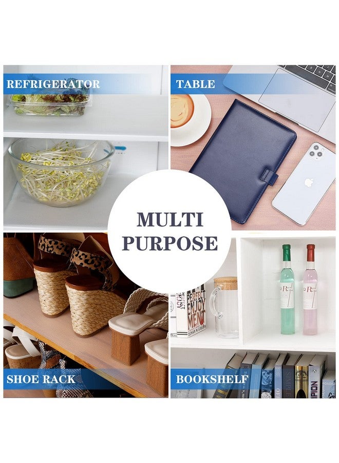 ElastPro حصيرة/ورقة EVA شفافة قابلة للغسل ومضادة للانزلاق (60 سم × 3 م) للاستخدام في الثلاجة، بطانة الرفوف، الطاولة، درج المطبخ (نقش ماسي، شفاف) - Image 4