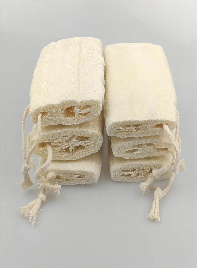 ENLAYER Natural Loofah Sponge Exfoliating Body Sponge Scrubber, Natural Loofah Exfoliating Bath Scrubber for Adults for Adults, Men and Women Shower (6PCS) - Image 2