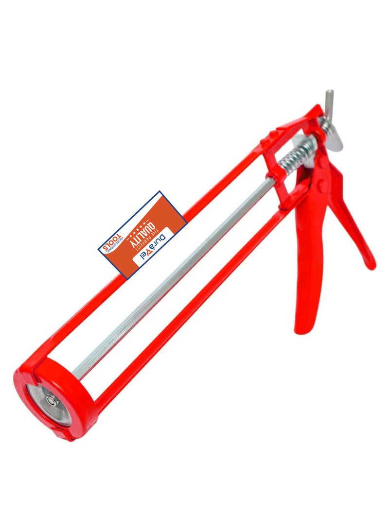 درافل مسدس سيليكون متعدد الأغراض من Duravel، مسدس مانع تسرب سيليكون عالي التحمل، مسدس سيليكون معدني مع لوحة سريعة الفك للمواد اللاصقة - Image 1