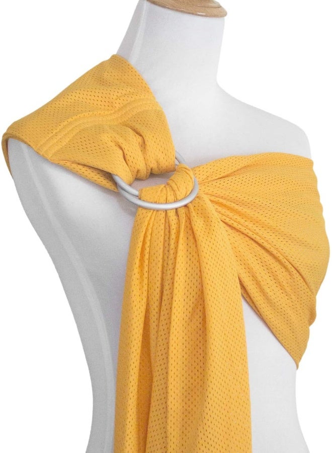 Vlokup حامل حلقة الماء للأطفال Vlokup | لفافة أطفال خفيفة الوزن وقابلة للتنفس مصنوعة من الشبك للأطفال، حديثي الولادة، الأطفال الصغار | مثالي للصيف، السباحة، المسبح، الشاطئ | رائع أيضاً للأب باللون الأصفر - Image 5