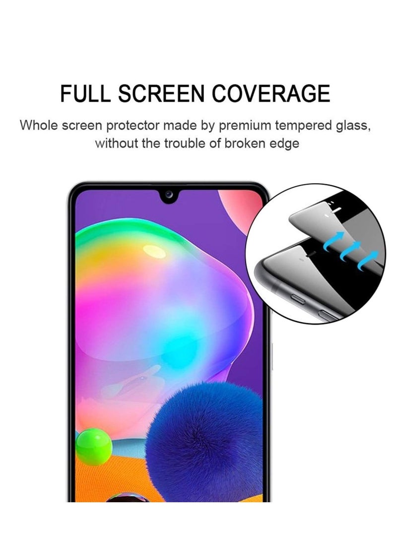 ELTRAZONE Screen Guard for Samsung Galaxy M30s / M30 / M31 / M21 / A30 / A30s / A50 / A50s Tempered Glass Screen Protector Full Glue Edge-to-Edge Gorilla Screen Protector - Black  - Image 3