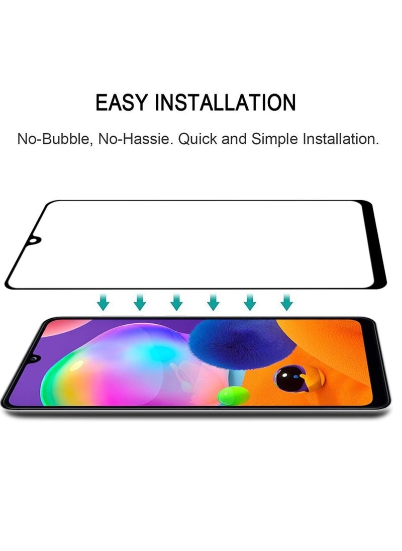 ELTRAZONE Screen Guard for Samsung Galaxy M30s / M30 / M31 / M21 / A30 / A30s / A50 / A50s Tempered Glass Screen Protector Full Glue Edge-to-Edge Gorilla Screen Protector - Black  - Image 5